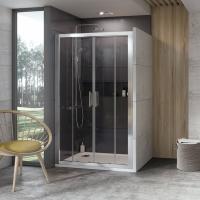 Душевая дверь RAVAK 10° 10DP4-150 белый + транспарент 0ZKP0100Z1 Душевая дверь RAVAK 10° 10DP4-150 белый + транспарент 0ZKP0100Z1