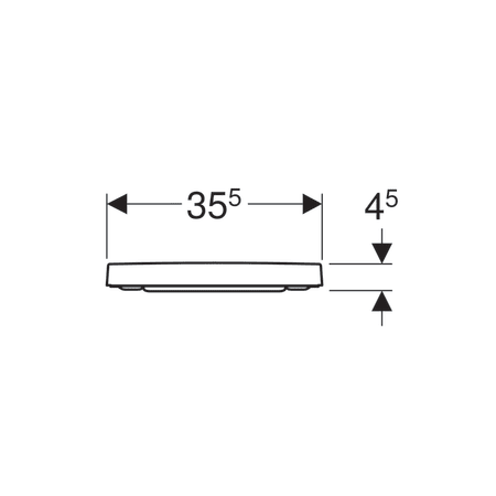 Сиденье для унитаза Geberit Renova Plan, с  SoftClose, крепление сверху, цвет белый 500.691.01.1