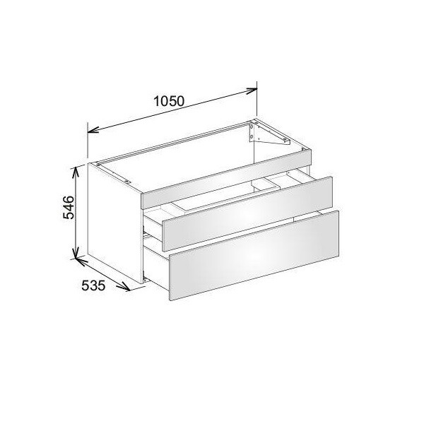 Тумба под раковину Keuco Edition 400  цвет-дуб антрацитовый 31551860000 hog2