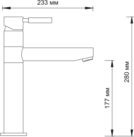 Смеситель Wasserkraft A8147 для кухонной мойки, темная бронза