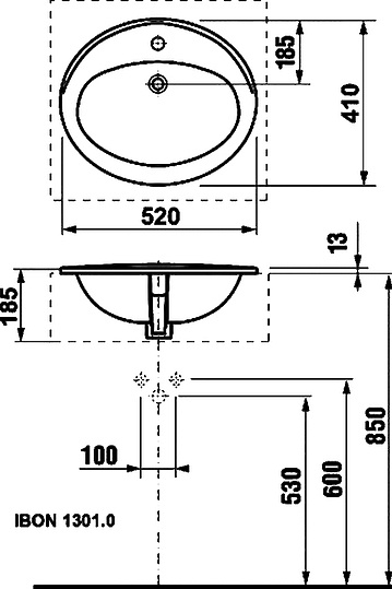 Раковина Roca Adora 52x41 см 327204000