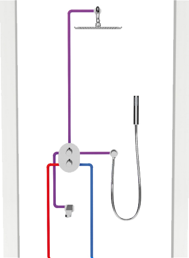 Термостат Ravak Chrome CR 067.00 для ванны с душем X070075