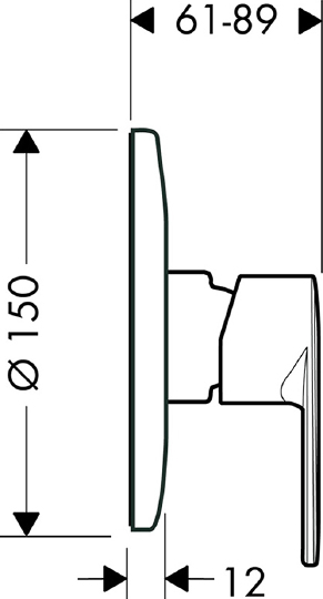 Смеситель Hansgrohe Talis E2 31636000 для душа