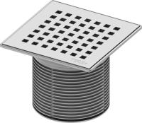 Декоративная решетка TECEdrainpoint S "quadratum", 150 мм, в стальной рамке, с монтажным элементом 3660008