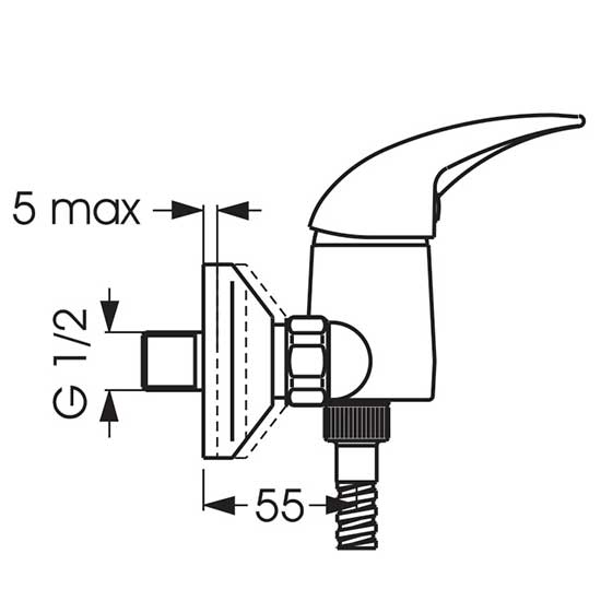 Смеситель Vidima Орион BA003AA для душа