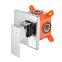 Смеситель встраиваемый подключение на 1 выход в монтажном боксе Swedbe Platta 5522