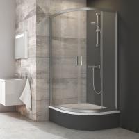 Душевой уголок RAVAK BLIX BLCP4-90 SABINA сатин+ Транспарент 3B270U40Z1