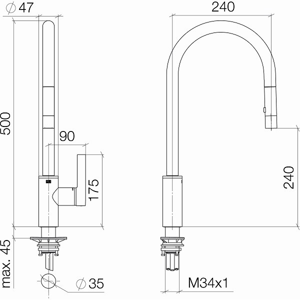 Смеситель для кухни Dornbracht Tara Ultra  33.870.875.00 hog1