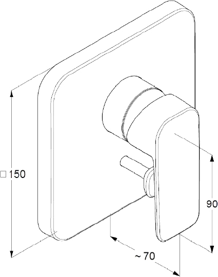 Смеситель Kludi Pure&Style 404190575 для ванны с душем