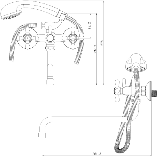 Смеситель Lemark Promotion LM6041C универсальный