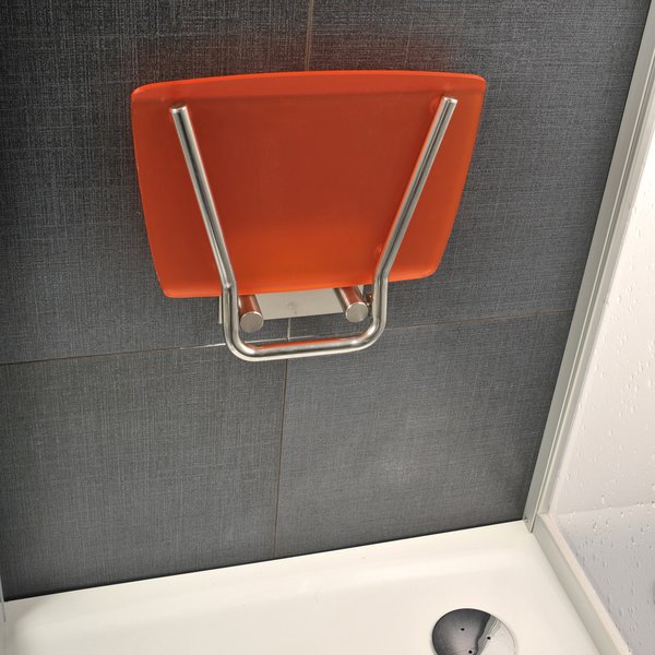 Универсальное сиденье для душа RAVAK OVO-B-ORANGE/BLACK B8F0000047 Универсальное сиденье для душа RAVAK OVO-B-ORANGE/BLACK B8F0000047