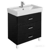 Тумба под раковину Aquaton Америна 80 М черная 1A169101AM950