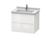 Тумба под раковину Duravit L-Cube  цвет-белый глянцевый LC626402222 hog2