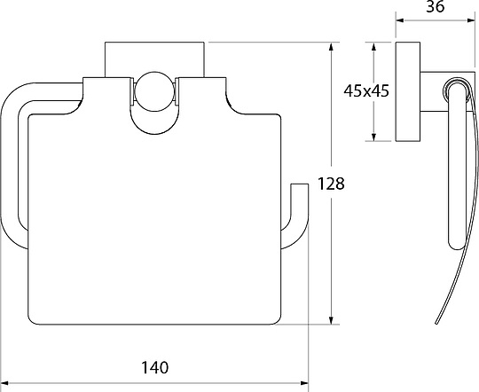 Держатель туалетной бумаги Iddis Edifice с крышкой