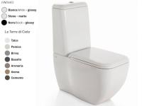 Сливной бачок CIELO Shui  материал-керамика, цвет-черный глянцевый (Glossy Black, Nero lucido) SHCAM N