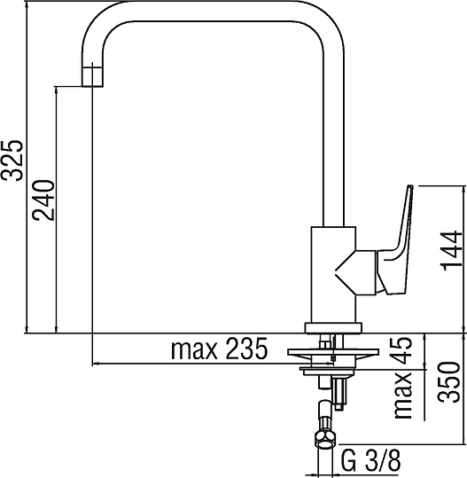 Смеситель Nobili Nobi NB84134CR для кухонной мойки