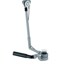 Слив-перелив для ванны Geberit с системой нажатия PushControl, d52, высота 60 см, с декоративным комплектом и соединительным коленом: Глянцевый хром 150.757.21.1