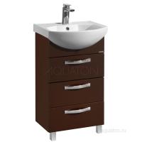 Тумба под раковину Aquaton Ария 50 Н темно-коричневая 1A140201AA430