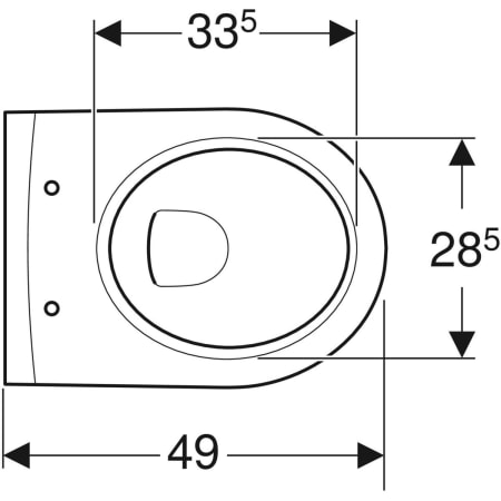 Унитаз подвесной безободковый Geberit iCon, Rimfree 204070000