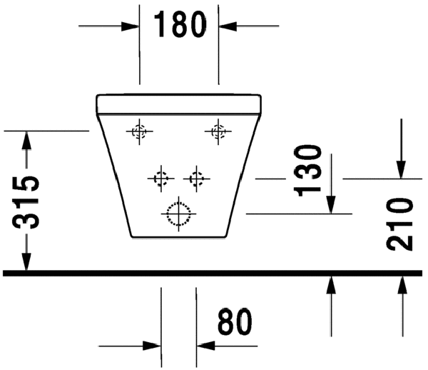 Биде Duravit Durastyle цвет-белый глянцевый (Glossy White, Bianco lucido) 228715 00 00