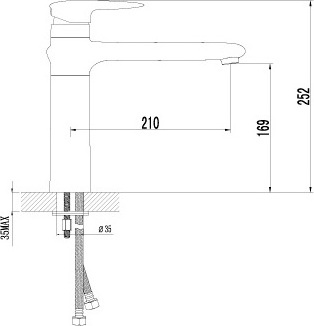 Смеситель Lemark Status LM4404C для кухонной мойки