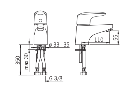 Смеситель для раковины Oras Vega 1810F