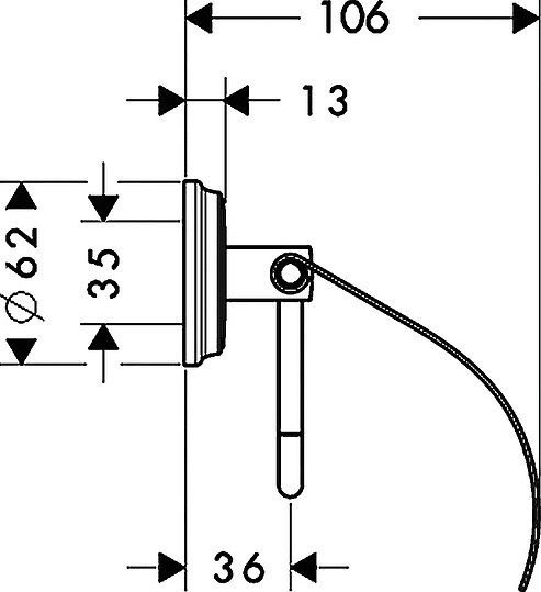 Держатель туалетной бумаги Hansgrohe Logis Classic 41623000 с крышкой