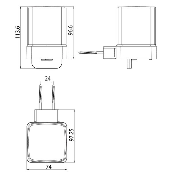 Дозатор для жидкого мыла Emco Loft одинарный  0521 001 03 Дозатор для жидкого мыла Emco Loft одинарный  0521 001 03