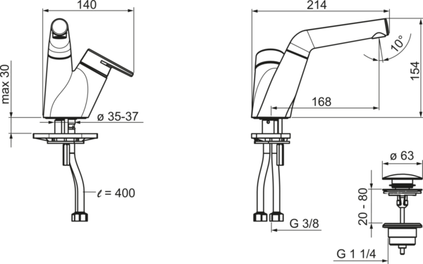 Смеситель для раковины Oras Signa 2204F