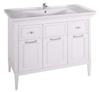 Подстолье ASB-Woodline Гранда 105 Белый (патина серебро) 11486