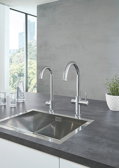 Смеситель Grohe Red II Mono 30080001 для кухонной мойки, с водонагревателем