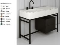 Тумба под раковину CIELO Milano  цвет-Basalto MIBCL BA hog2