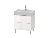 Тумба под раковину Duravit L-Cube  цвет-белый глянцевый LC677608585 hog2