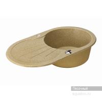 Мойка для кухни Aquaton Паола круглая с крылом песочная 1A714032PA220 Мойка для кухни Aquaton Паола круглая с крылом песочная 1A714032PA220