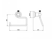Бумагодержатель Nicolazzi Arena без крышки  1492 NKN 44