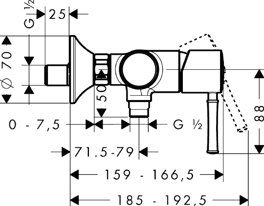 Смеситель Hansgrohe ShowerSelect S 15748000 для душа