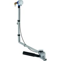 Слив для ванны Geberit с поворотным механизмом и подводом, d52, с декоративным комплектом, специальный размер: Глянцевый хром 150.711.21.1