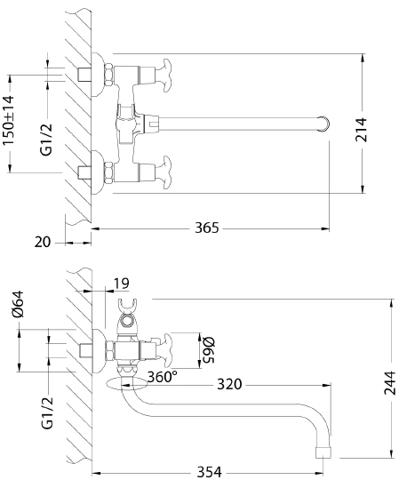 Смеситель Lemark Flora LM0151C универсальный Смеситель Lemark Flora LM0151C универсальный