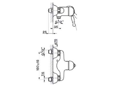 Смеситель для душа Cisal Arcana Empress  EM 00044 1 21 hog