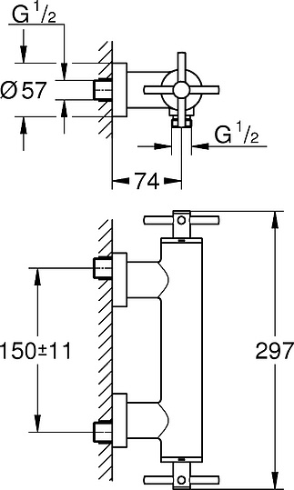 Смеситель Grohe Atrio New 26003DC3 для душа