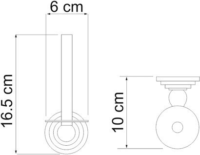 Держатель туалетной бумаги Wasserkraft Isar K-7397