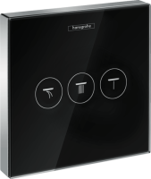 Модуль Hansgrohe ShowerSelect Glass для душа, черный/хром 15736600 Модуль Hansgrohe ShowerSelect Glass для душа, черный/хром 15736600