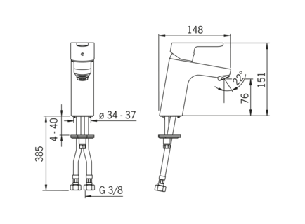 Смеситель для раковины Oras Aquita 2911F