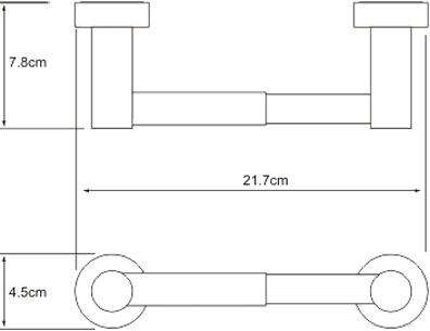 Держатель туалетной бумаги Wasserkraft Donau K-9422