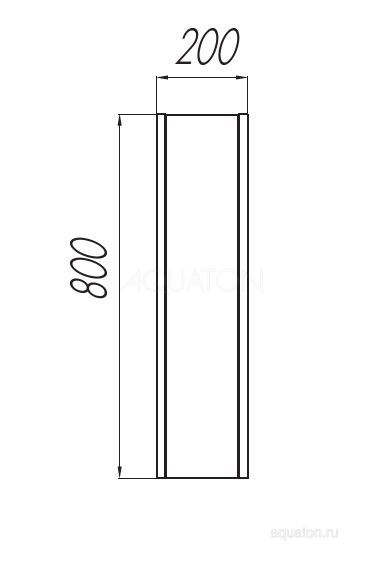 Модуль для зеркала Брук 20 дуб ферр 1A201003BCDF0 Aquaton