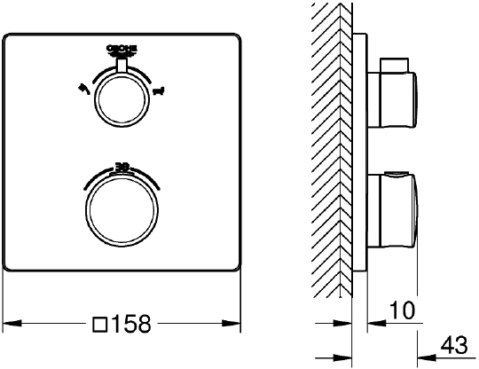Термостат Grohe Grohtherm 24080000 для ванны с душем