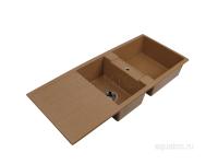 Мойка для кухни Aquaton Торина прямоугольная с крылом и дополнительной чашей  1A712032TR070