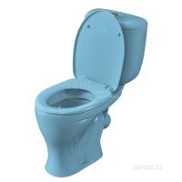 Унитаз-компакт Santeri Воротынский голубой 1.P401.7.S06.00B.F Унитаз-компакт Santeri Воротынский голубой 1.P401.7.S06.00B.F