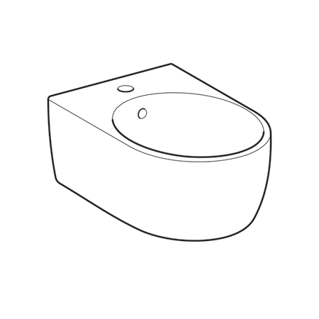 Биде Keramag iCon цвет-белый глянцевый (Glossy White, Bianco lucido) 234000000