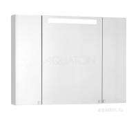 Зеркальный шкаф Aquaton Мадрид 100 со светильником белый 1A111602MA010